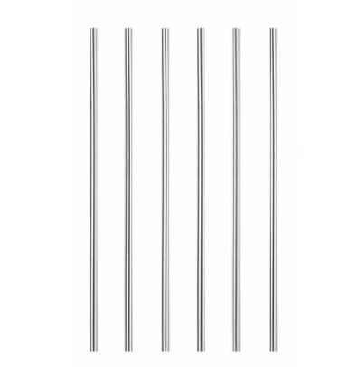 Reusable Stainless Steel Straight Drinking Straws 11 Piece- Easy Trade