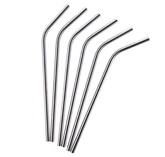 Reusable Stainless Steel Slanted Drinking Straws