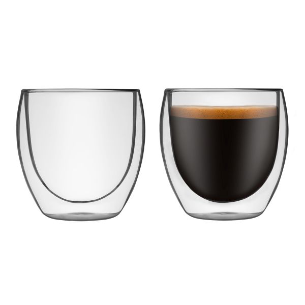 Humble &amp; Mash - 250ml Double Wall Glasses - Set of 2