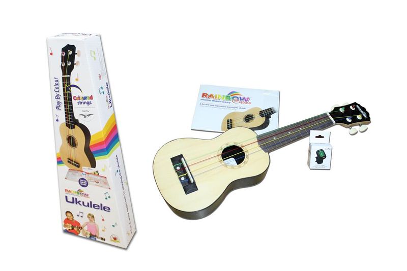 Rainbow Colours Ukulele Set