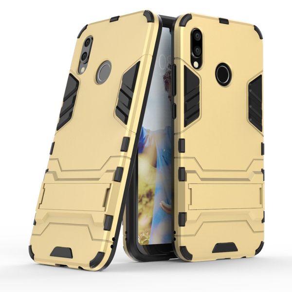 2-in-1 Shockproof Stand Case for Huawei P20 Lite - Silver