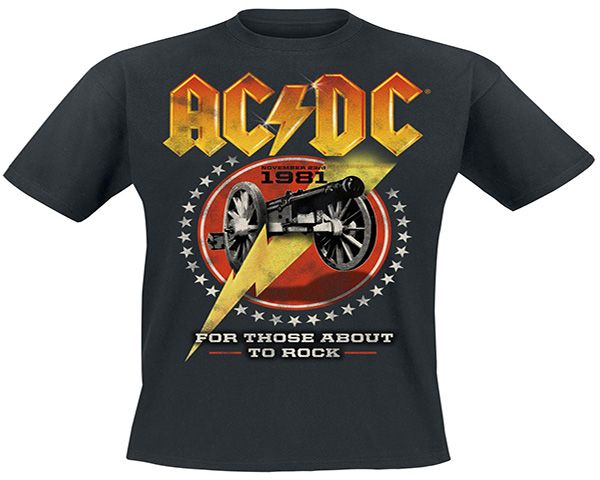 RockTs Mens ACDC for Those About to Rock T-Shirt