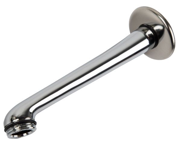 ABS Chrome Plated Shower Arm &amp; Flange - 1/2 15mm