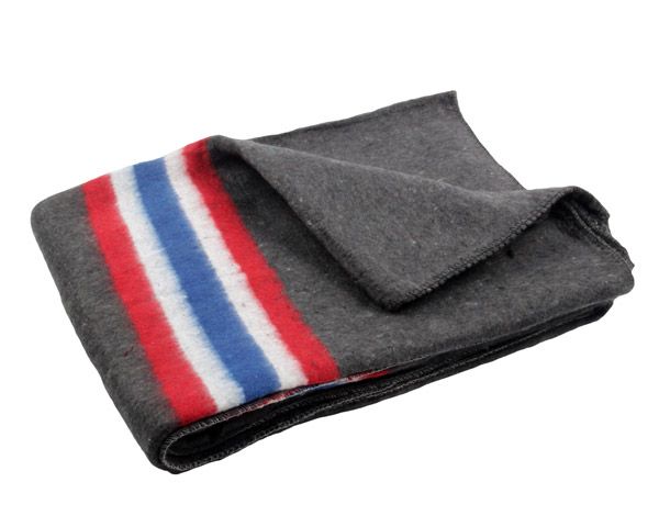 Plain Planet Blanket with Stripes