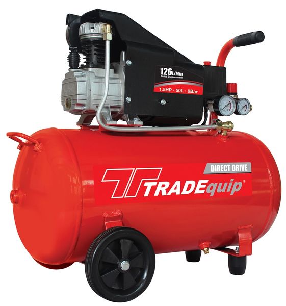 Tradequip - 50 Litre Compressor - 1.5Hp