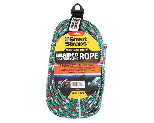 Smart Straps Braided Polypropylene Rope - 8mmx30m