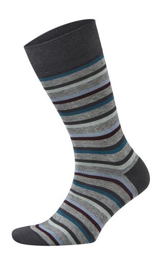 Falke Men's Sensitive Stripe Fog Socks - (Size: 10-12) | Buy Online in ...