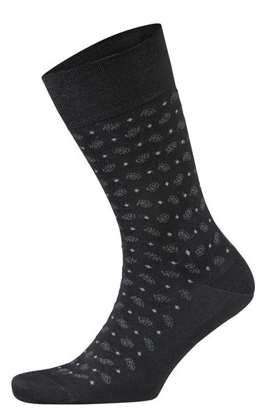 Falke Men's Sensitive Paisley Black Socks - (Size: 7-9)