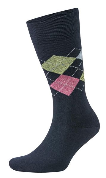 Falke Men's Argyle Navy Smart Casual Socks - (Size: 8-12)