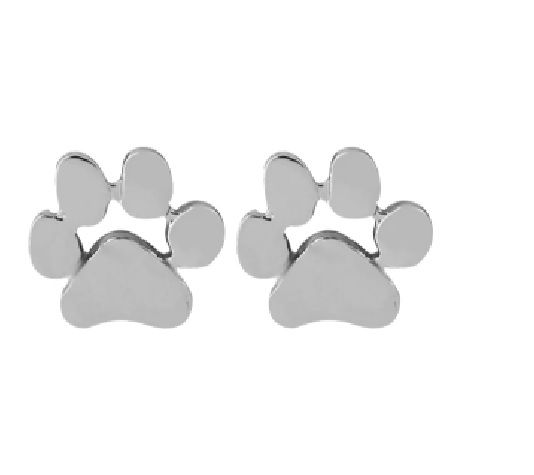 Cute Puppy Paw Stud Earrings