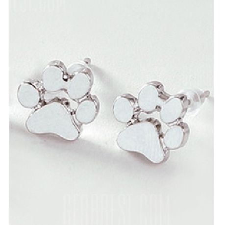 puppy paw earrings