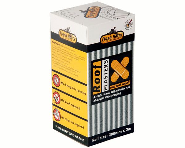 Flash Harry Roof Plasters Waterproofing - Grey (100mm x 3m)