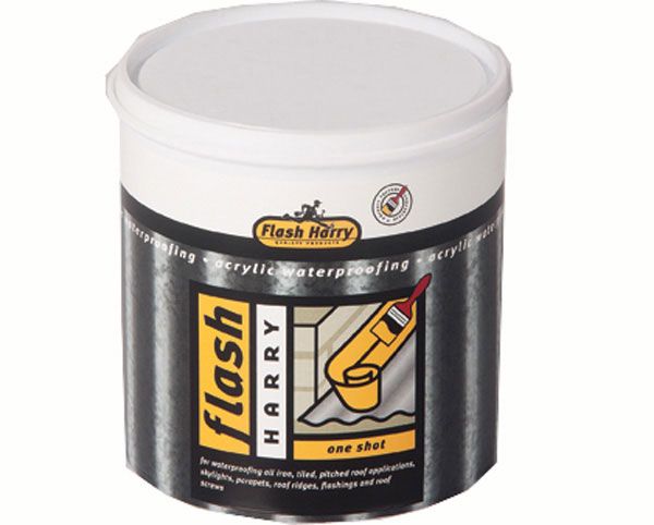 Flash Harry One Shot Waterproofing - Grey (5L+10m Membrane)