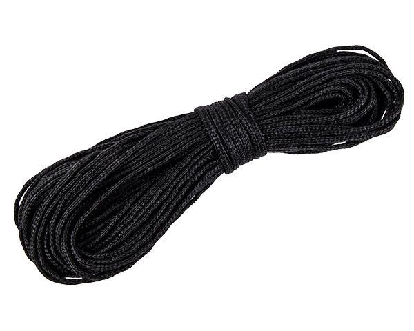 Green Wood Shade Netting Lacing Cord - Black (2.5mm x 200m)