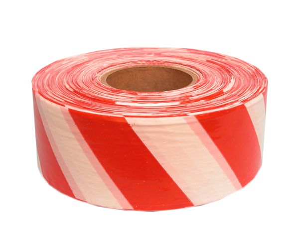 Barrier Tape - Red &amp; White (75mm x 100m - Pack of 2)