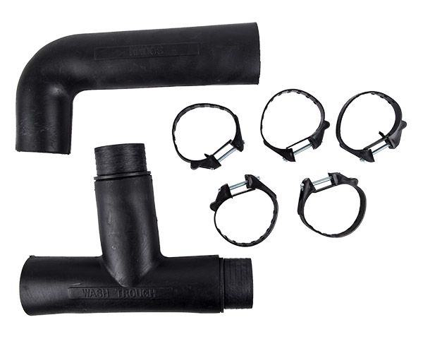 Double Bowl Rubber Sink Trap - 38 x 300mm