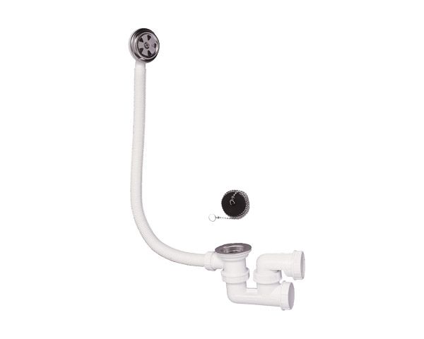Wirquin Bath Trap with Waste Plug &amp; Chain - SP602