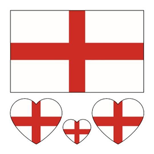Temporary Body Tattoo - England Flag