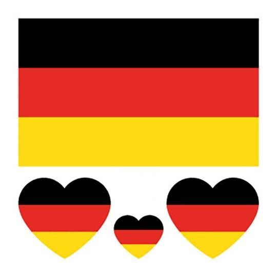 Temporary Body Tattoo - German Flag