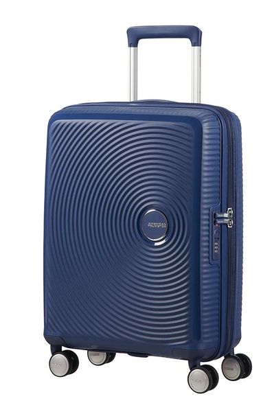 American Tourister Soundbox 55cm Expandable Spinner - Midnight Navy