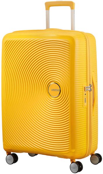 American Tourister Soundbox 67cm Expandable Spinner - Golden Yellow
