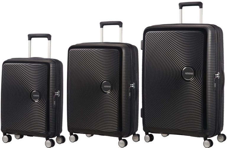 American Tourister Soundbox Spinners - Bass Black (Set of 3)