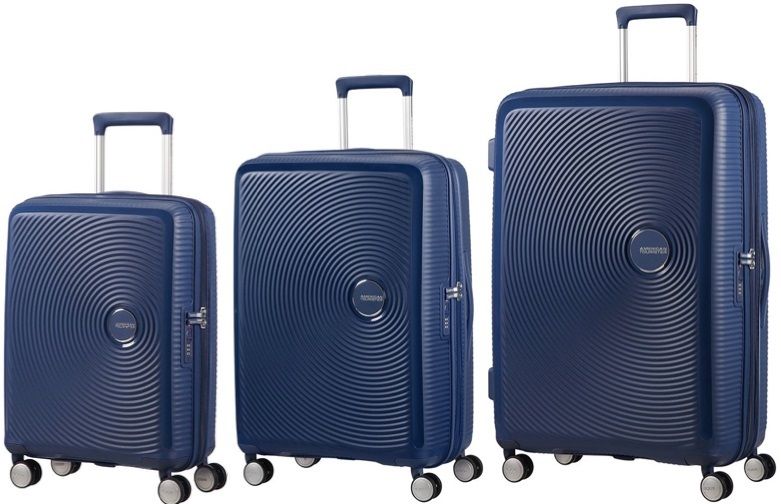 American Tourister Soundbox Spinners - Midnight Navy (Set of 3)
