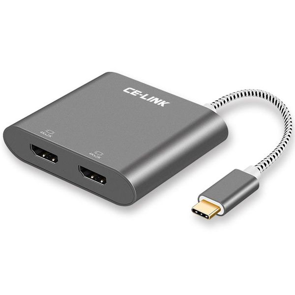 USB TYPE C to Dual 4K HDMI Video Adapter For Windows
