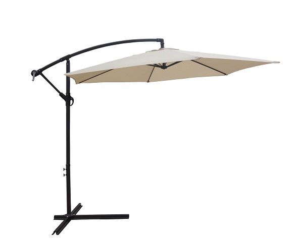 Hazlo Outdoor Patio Cantilever Umbrella - Beige