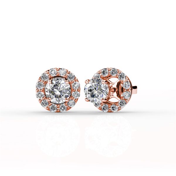 Destiny Sadie Earrings with Swarovski Crystals - Silver