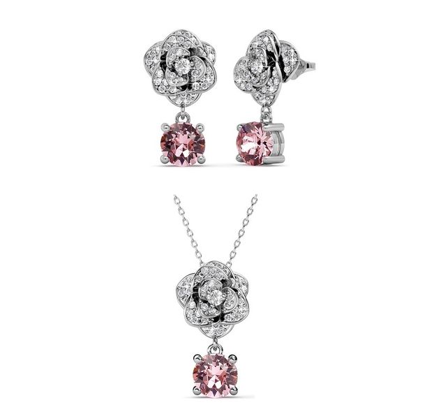 Destiny Thea Rose Set with Swarovski Crystals