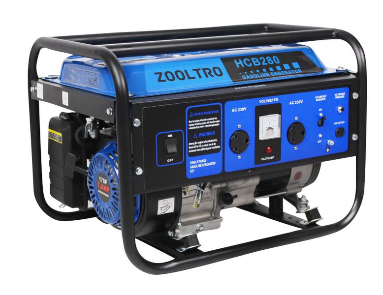 Zooltro 3.5 KVA Pull Start Petrol Generator - 2500W / 2800W