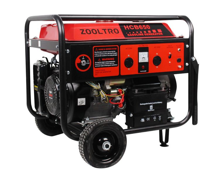 Zooltro 8 KVA Key Start Petrol Generator - 6000W / 6500W