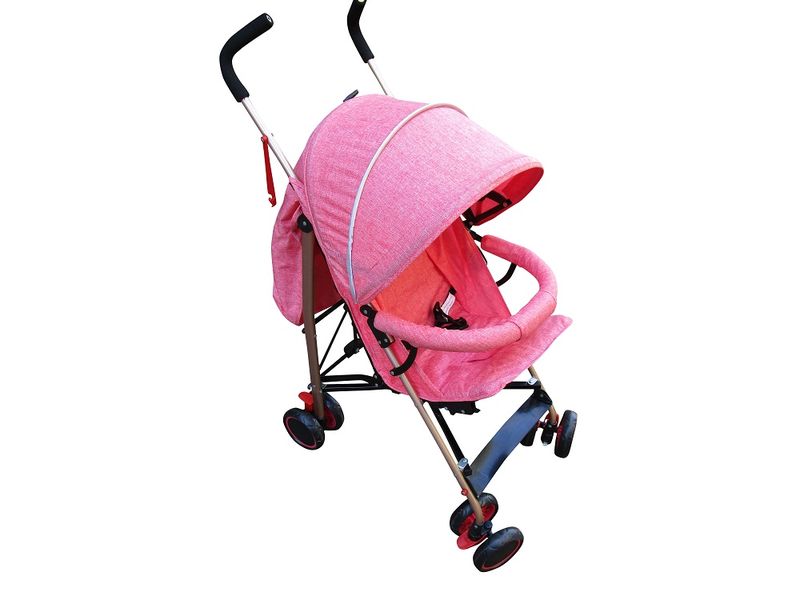Baby Stroller Pram with Multi-position Backrest &amp; Footrest - Purple