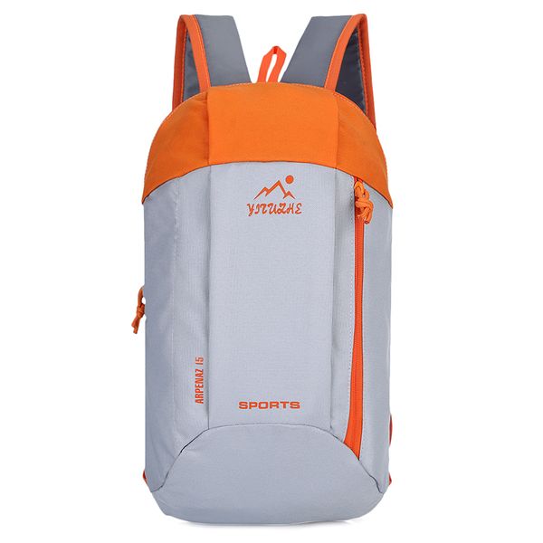 Garmanna 15L Travel Sport School Backpack Bag - White &amp; Orange