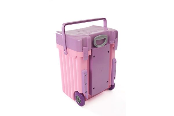 Cadii School Bag With Lilac Lid &amp; Pink Body image
