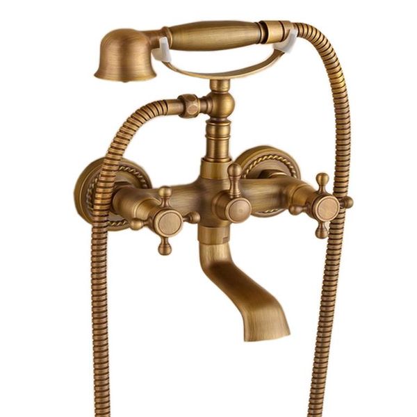 Two Holes Tub Faucet with Handheld Shower