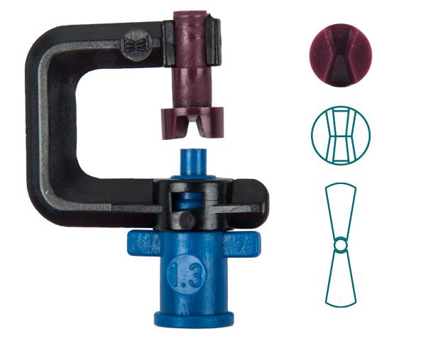 Rainjet Micro Stripspray Head 1.3mm - Maroon