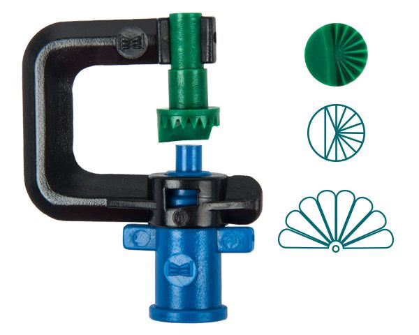 Rainjet 8 Stream 180D Micro Head 1.3mm - Green