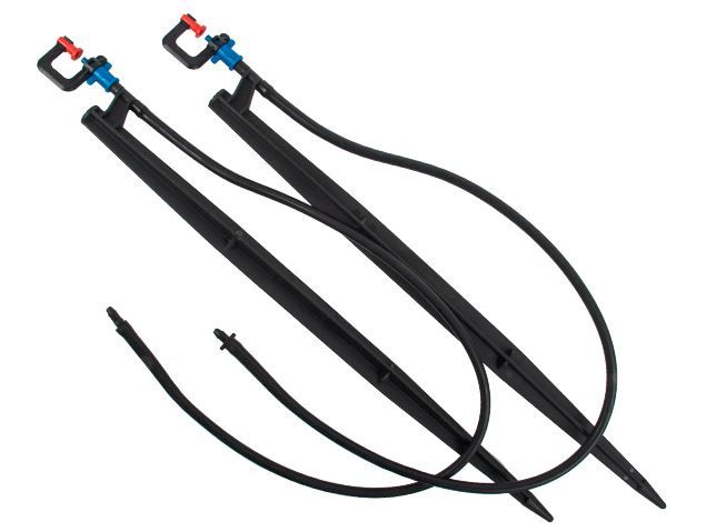 Micro Rainjet - Complete Spreader 90 Degree - Black - 10 Pack