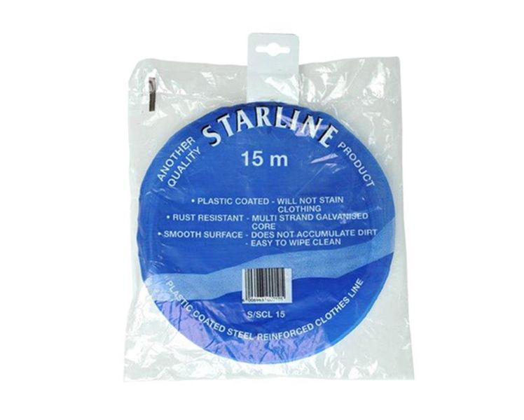 Starline Plastic Coated Washing Line - 15m