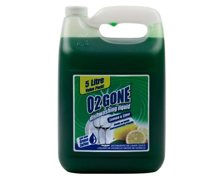 5L O2 Gone Dishwashing Liquid - Lemon