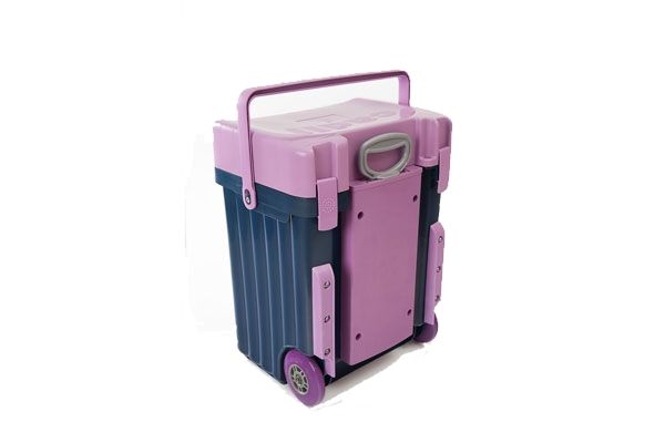 Lilac Lid With Navy Body image