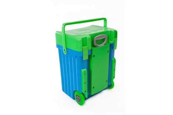Green Lid With Light Blue Body image