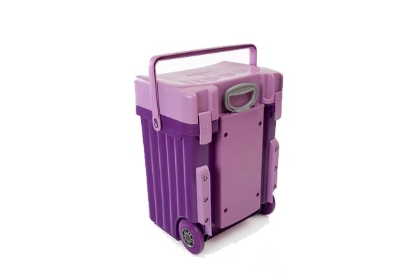 Cadii School Bag with Lilac Lid &amp; Pink Body