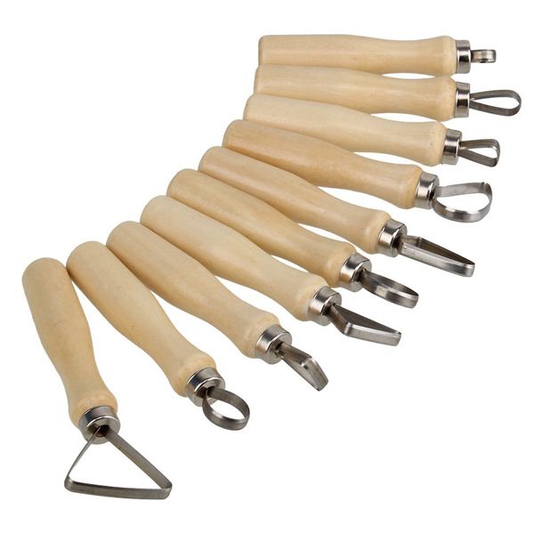 Pottery Sculpture Tool with Stainless Steel Flat Wire