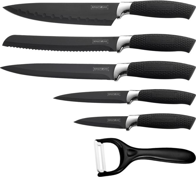 Royalty Line - Non-Stick Coating Knife Set - Black