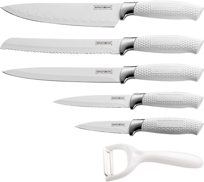 Royalty Line - Non-Stick Coating Knife Set - White