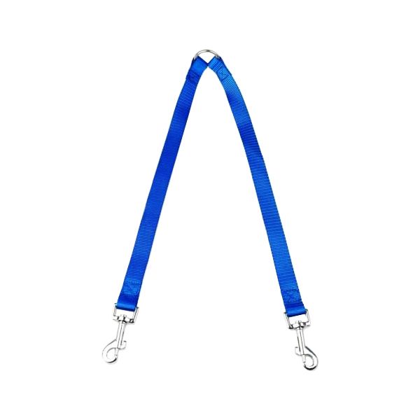 Dog Double Head Traction Nylon Rope - Blue