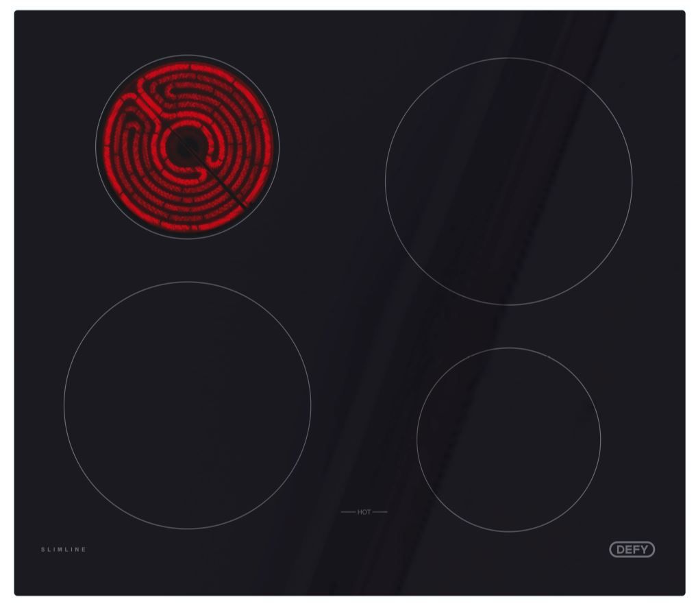 defy slimline glass hob